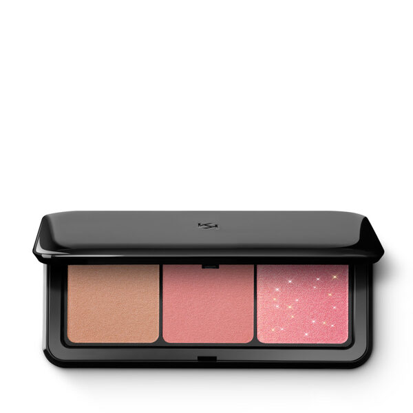 Kiko Milano MULTI FINISH TRIO BLUSH & BRONZER PALETTE sejas palete 02