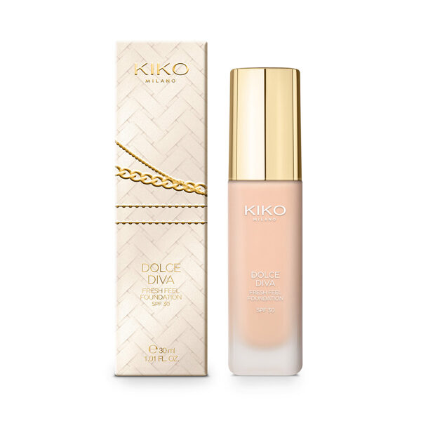 Kiko Milano DOLCE DIVA FRESH FEEL FOUNDATION SPF 30 tonālais krēms 02 