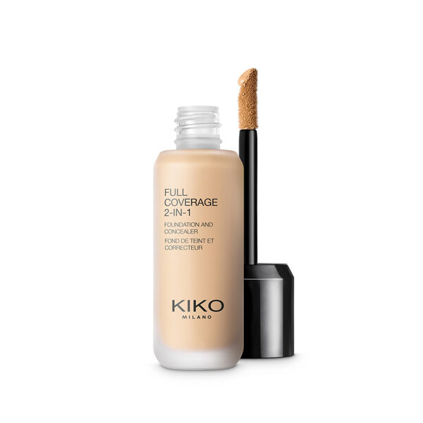 Kiko Milano FULL COVERAGE 2-IN-1 FOUNDATION & CONCEALER tonālais krēms N25