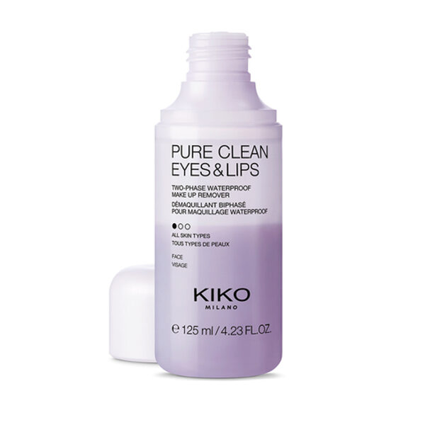 Kiko Milano PURE CLEAN EYES & LIPS divfāžu kosmētikas noņēmējs